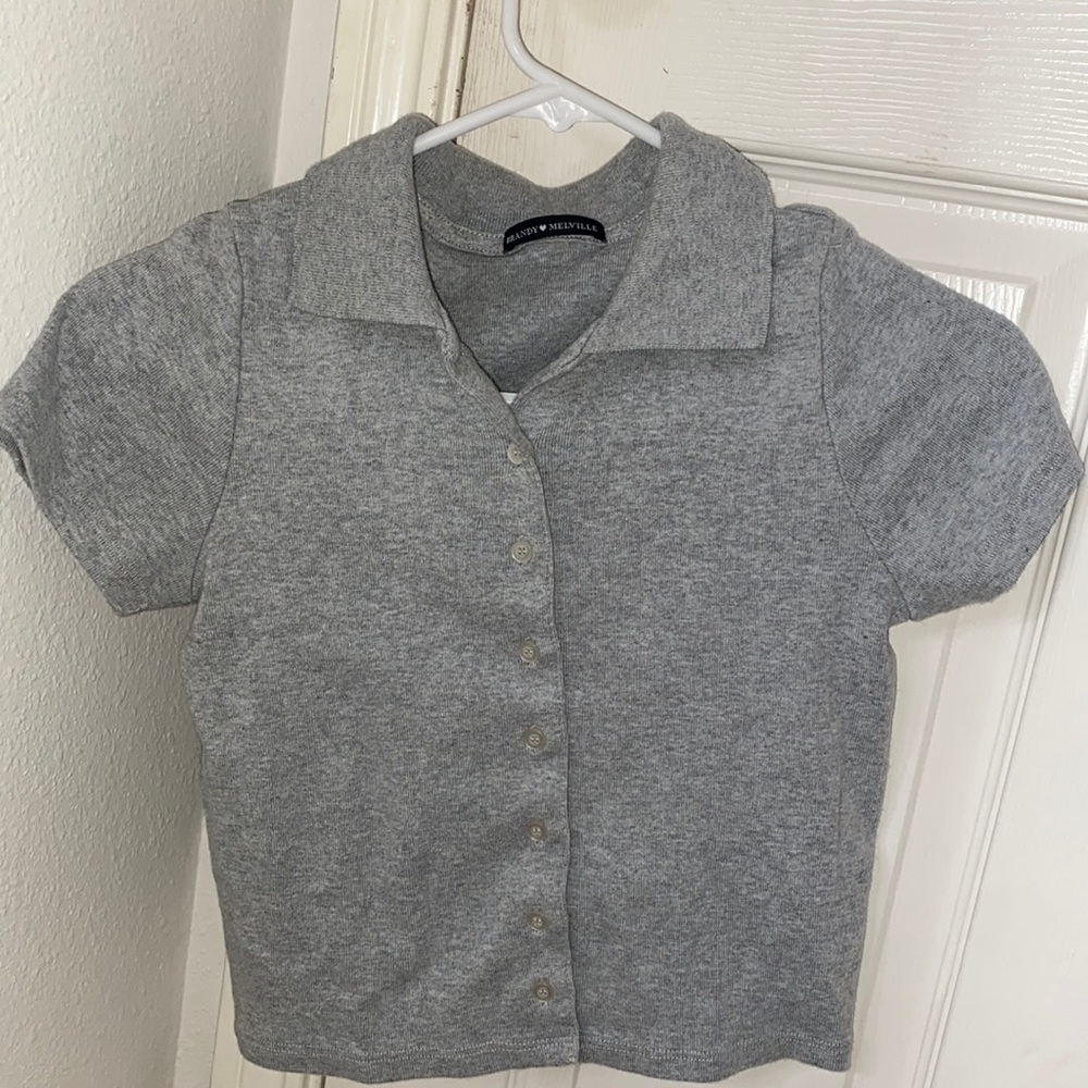 Brandy melville collared button up
